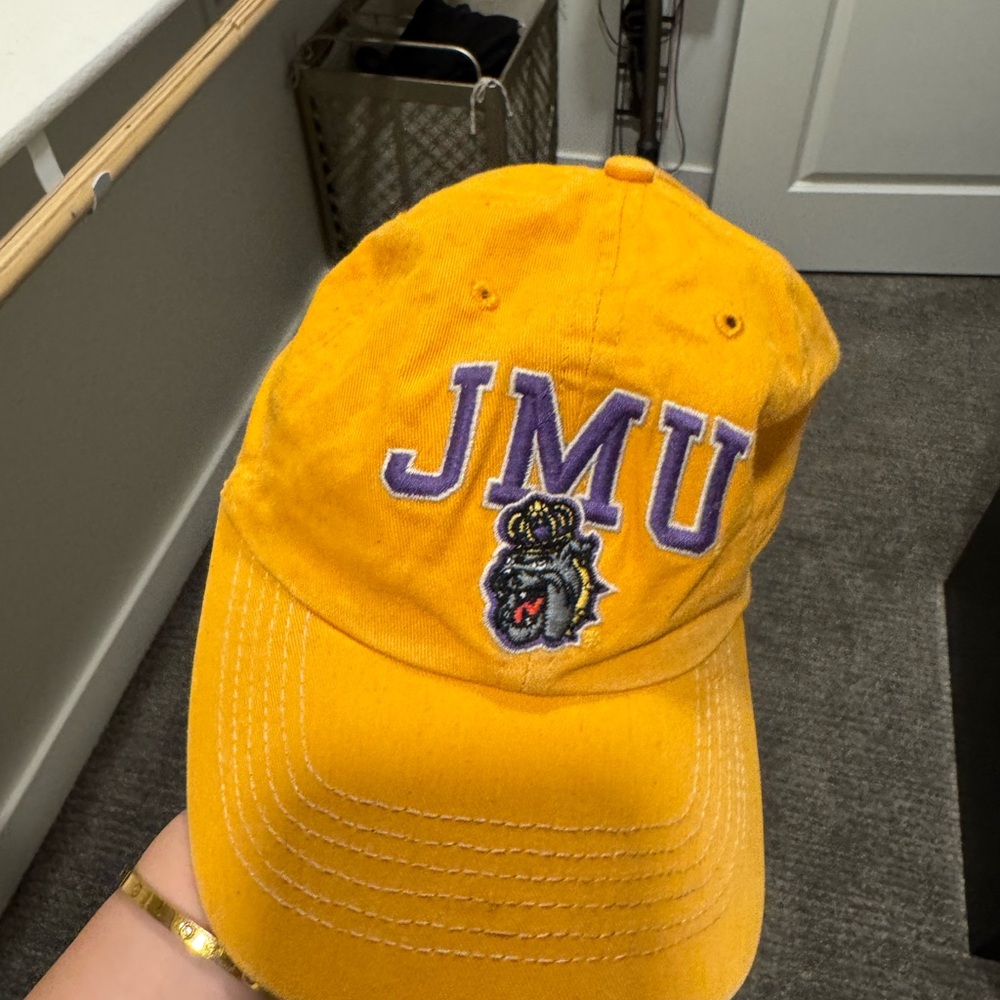 Yellow JMU Embroidered Cap